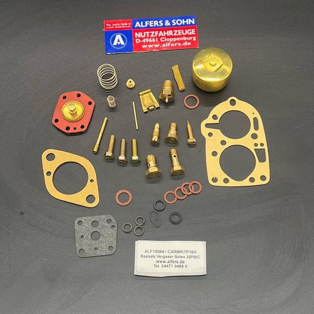 thumbnail interactive-video image 1 of Meat & Doria Repair Kit For Solex 34 PBIC/PBICA Carburetor – Citroën HY, 11CV, ID19 1 of 6